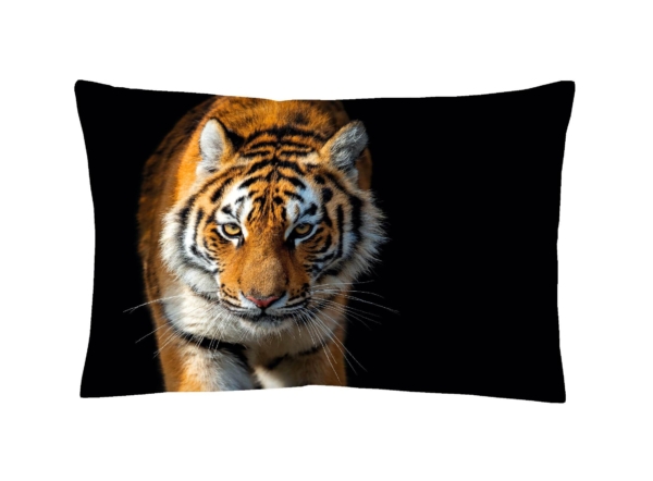Satin Bettwäsche Tiger, abgepasste Kissen – Bild 2