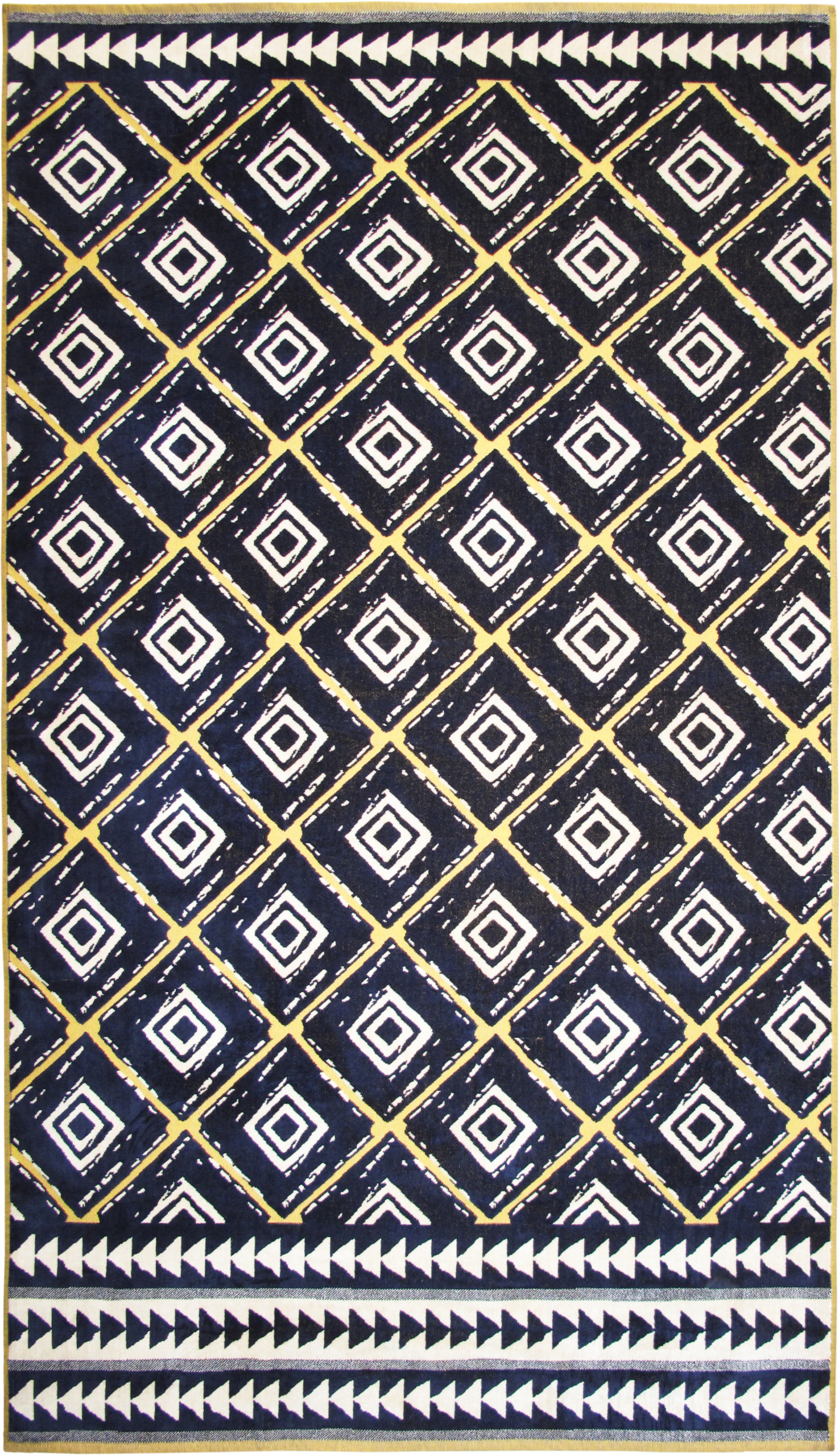 Strandtuch Velours Jacquard - Quadro marine