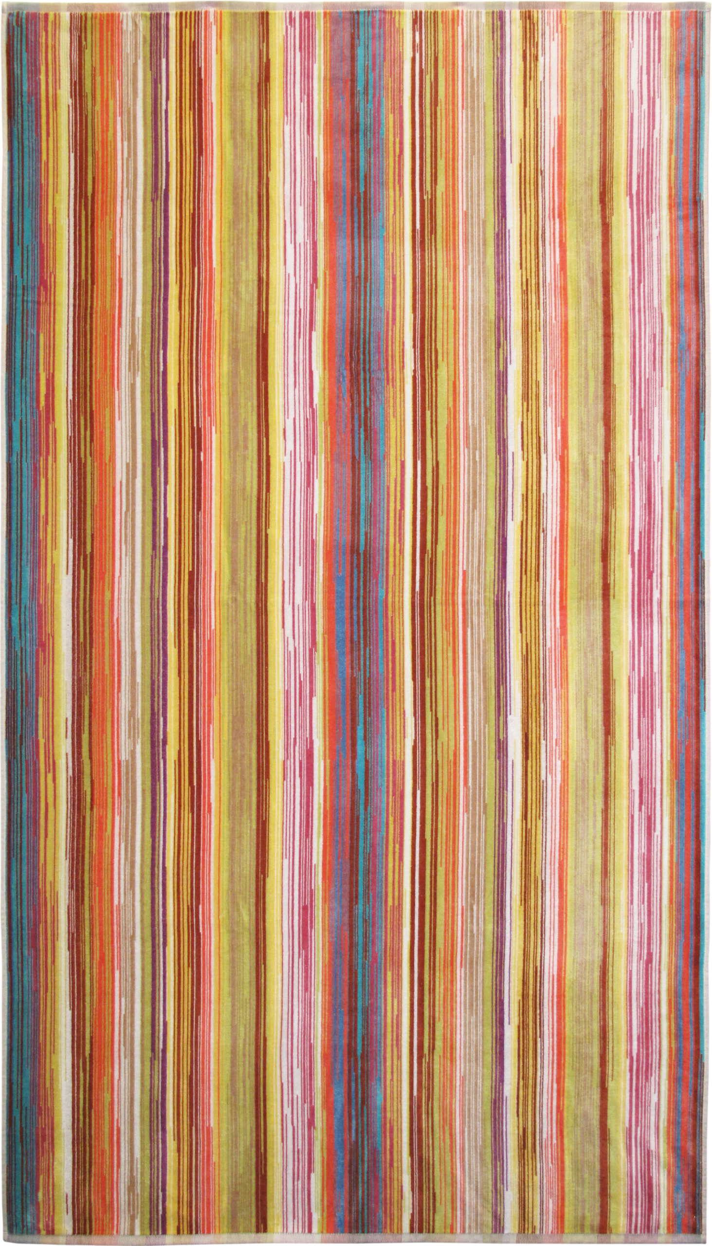 Strandtuch Velours Jacquard - Listra bunt