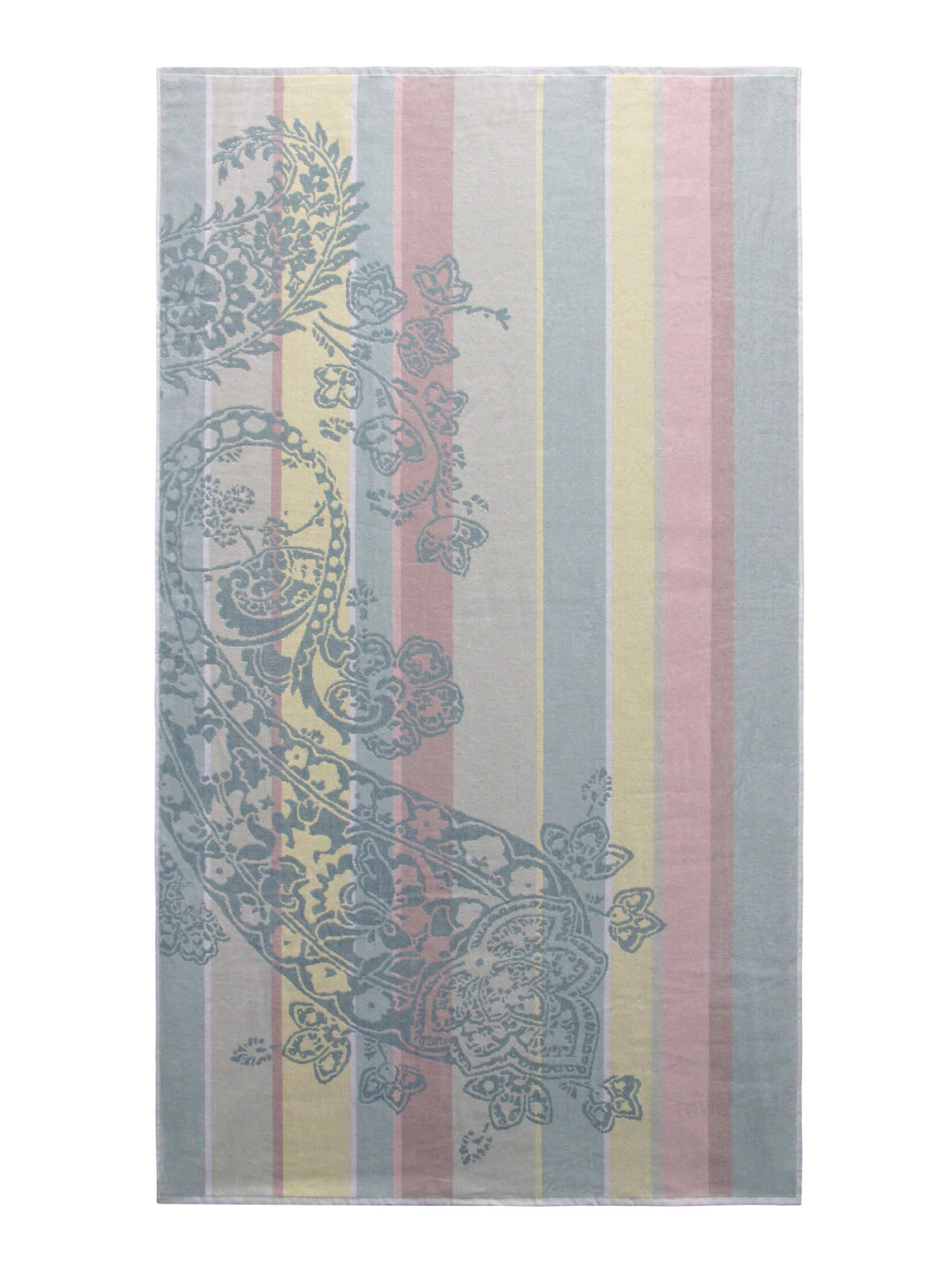 Strandtuch Velours Jacquard - Paisley grün