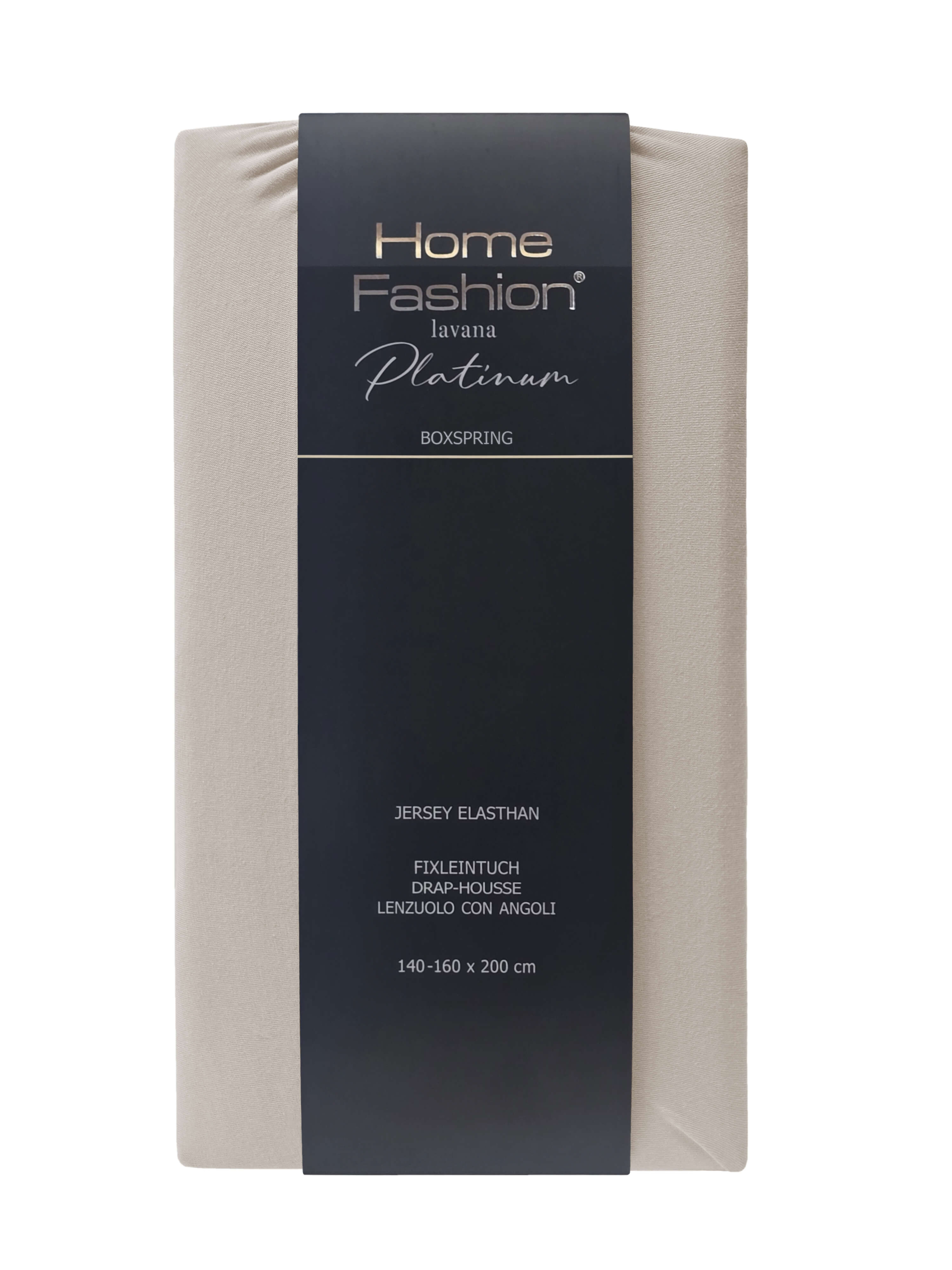GOTS-Drap-housse Home Fashion Platinum, Jersey élasthanne Boxspring – Image 23