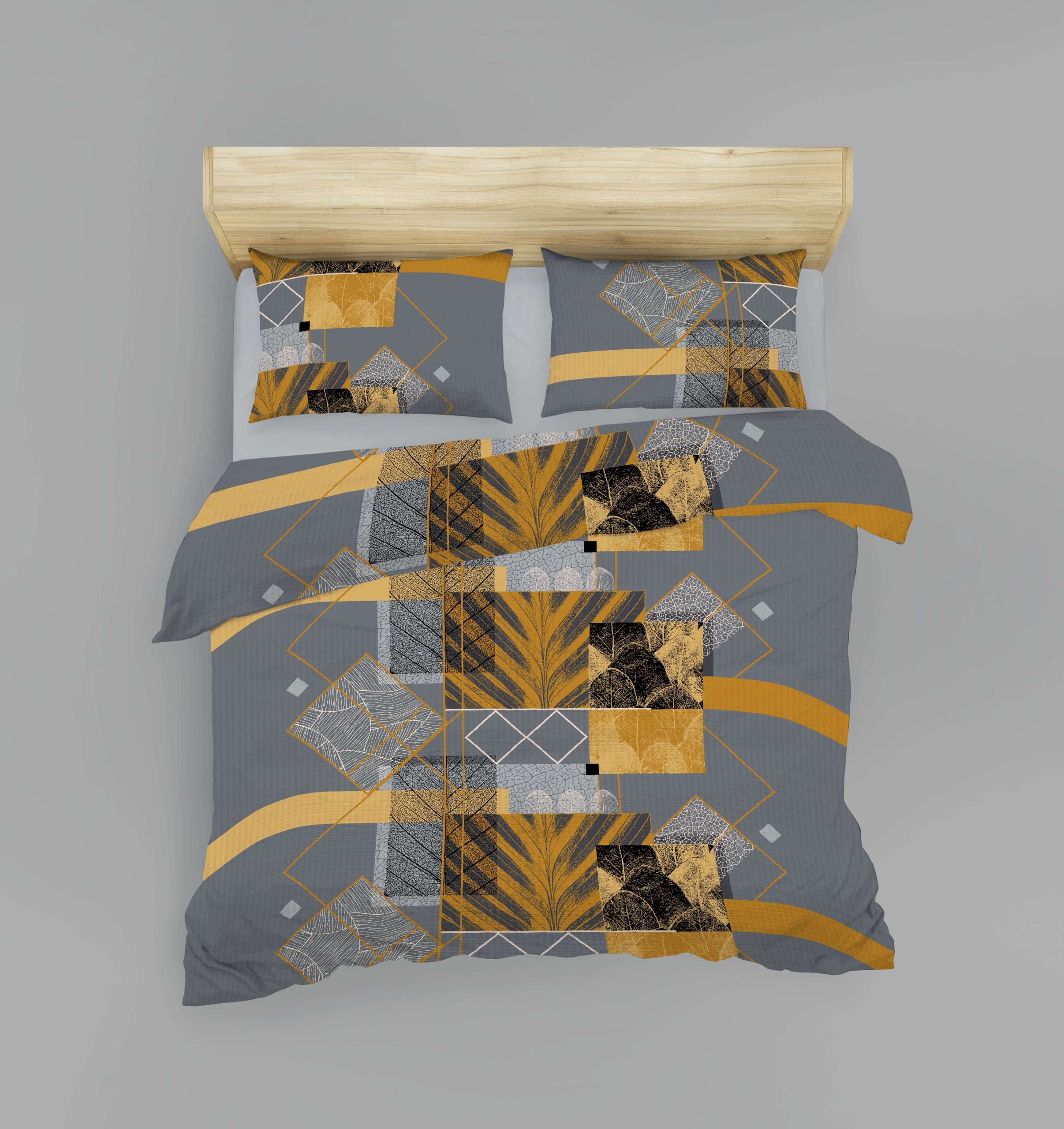 Satin Seersucker linge de lit Orleaf Allover – Image 5
