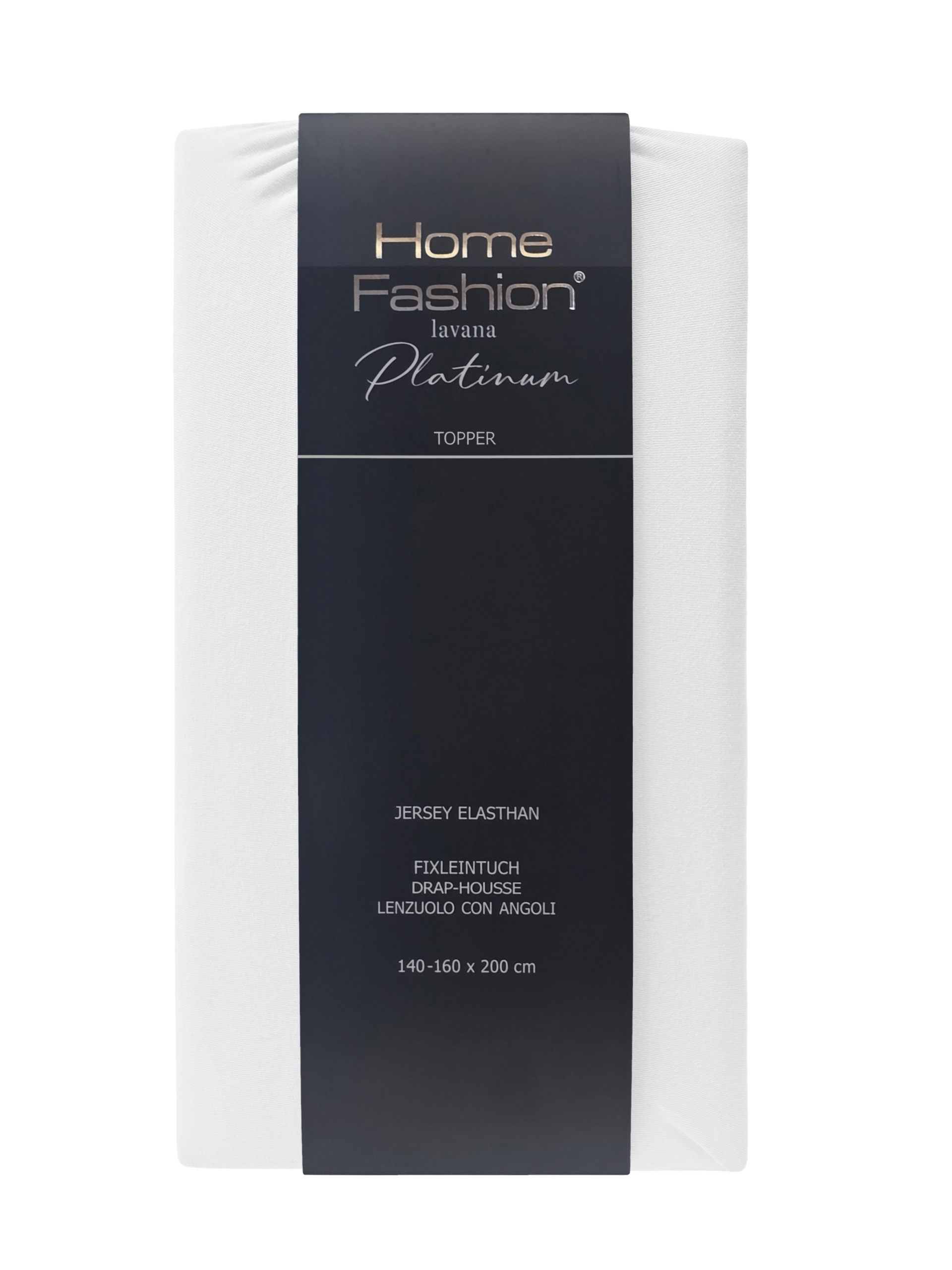 GOTS-Fixleintuch Home Fashion Platinum, Jersey Elasthan Topper – Bild 26