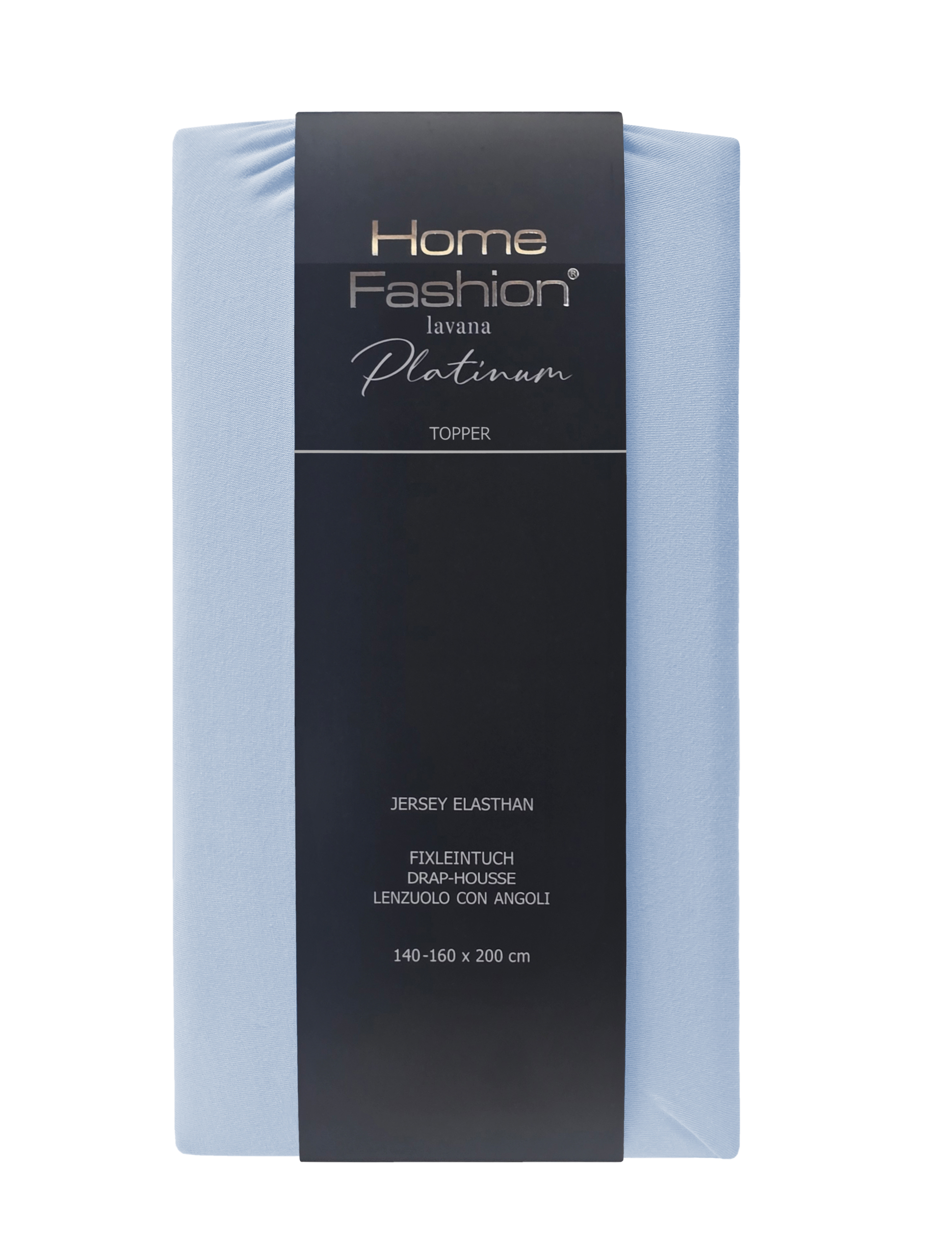 GOTS-Fixleintuch Home Fashion Platinum, Jersey Elasthan Topper – Bild 25